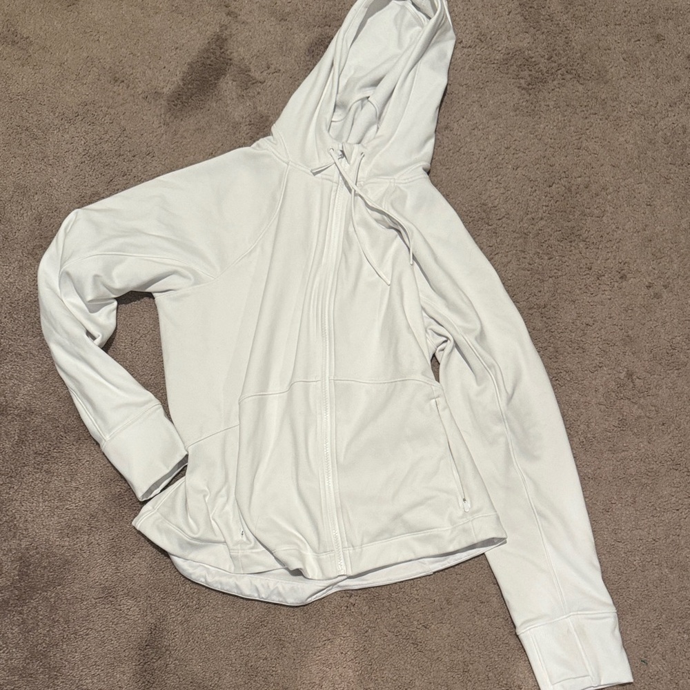 Athleta Women's White Hooded Jacket BRAND NEW